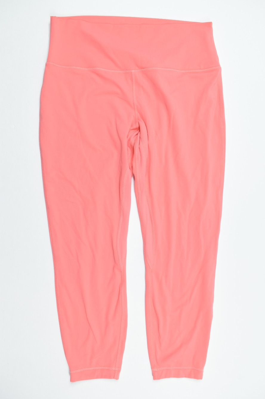 Lululemon Align High Rise Tights Womens 14 Pink Stretch Pull-On Yoga